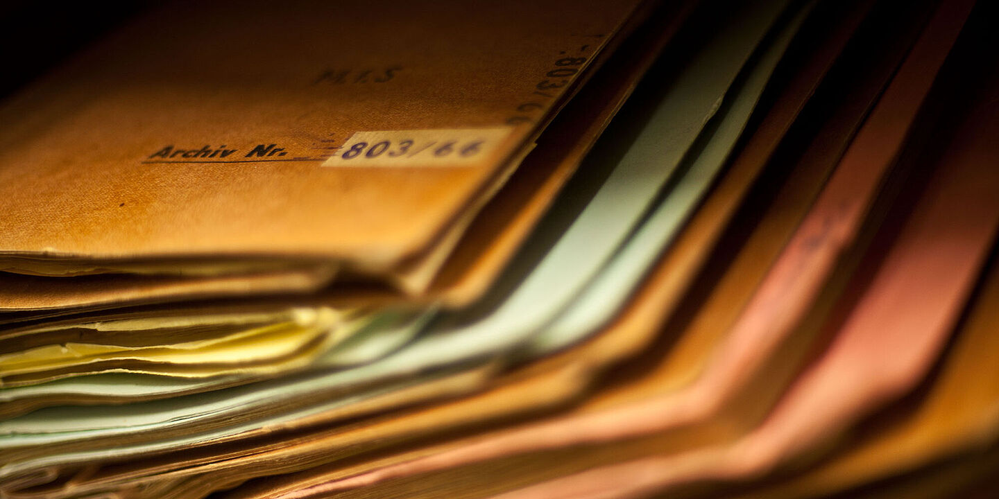 Akten im Stasi-Unterlagen-Archiv Berlin., Quelle:
            BStU