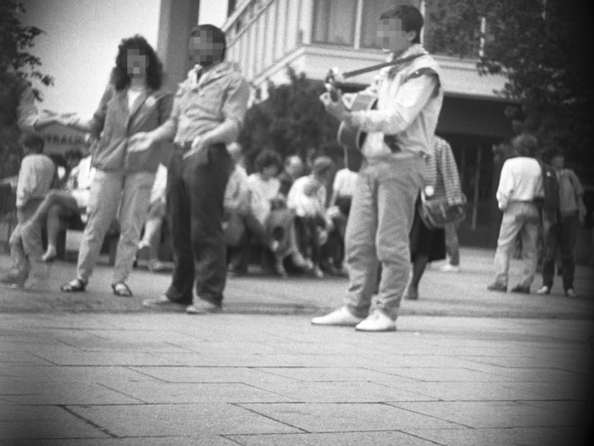 Obersvationsbild der Staatssicherheit vom evangelischen Kirchentag in Ost-Berlin am 27. Juni 1987.